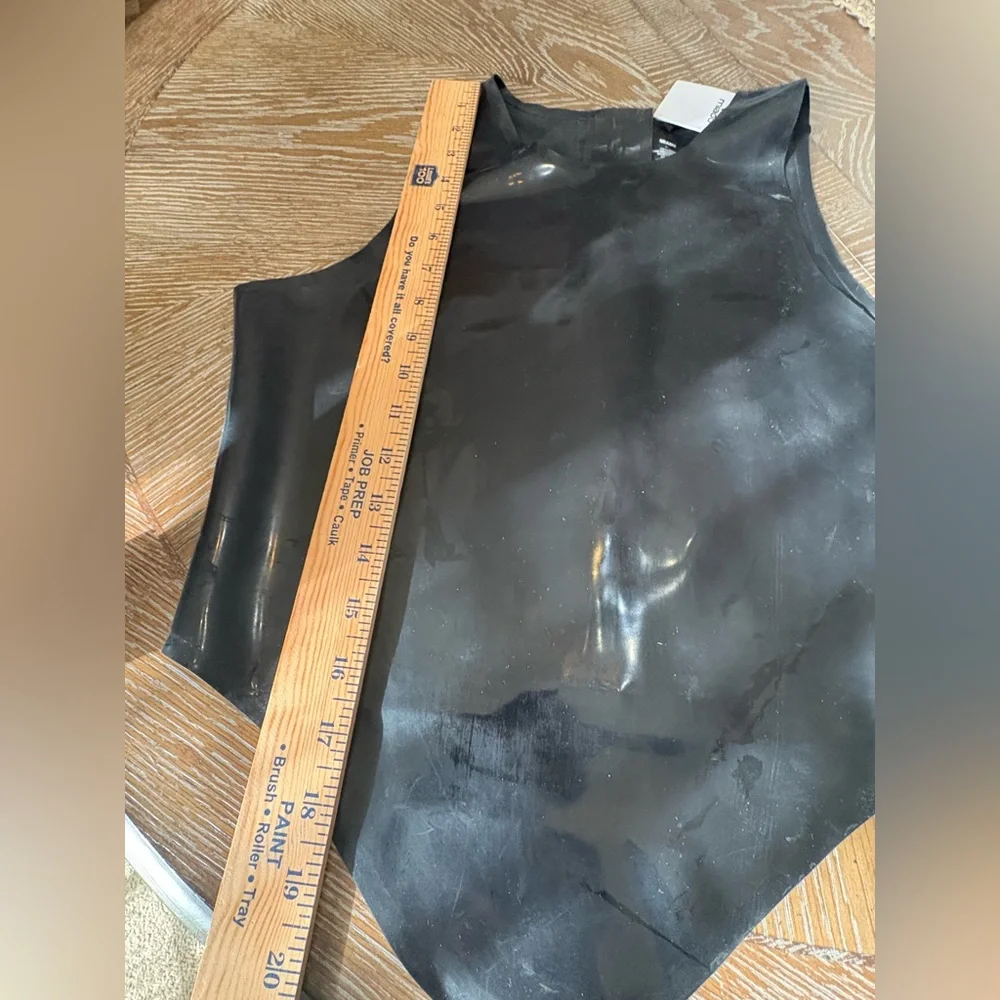 Miaou Jinx Tank Top Cami Latex Black Fetish Sz Large NWT $295...Revolve - Picture 9 of 16